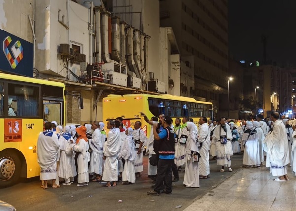 Jemaah Haji Gelombang 1 Tiba di Makkah, Kemenag Sediakan Bus Shalawat
