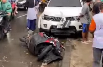 Kecelakaan di Lenteng Agung Jaksel Hari ini, 2 Motor Remuk Parah