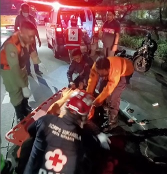 kecelakaan di Kedung Cowek Surabaya hari ini