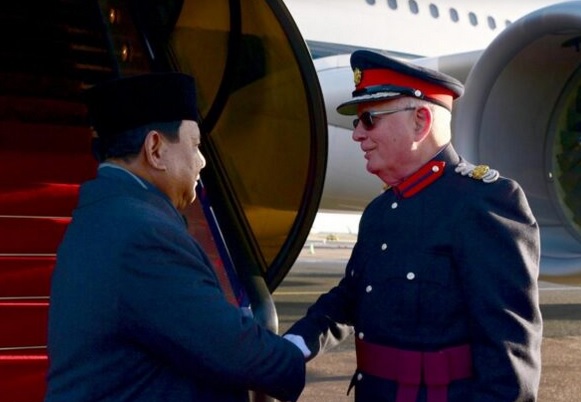 Tiba di Inggris, Prabowo Akan Bertemu Raja Charles III