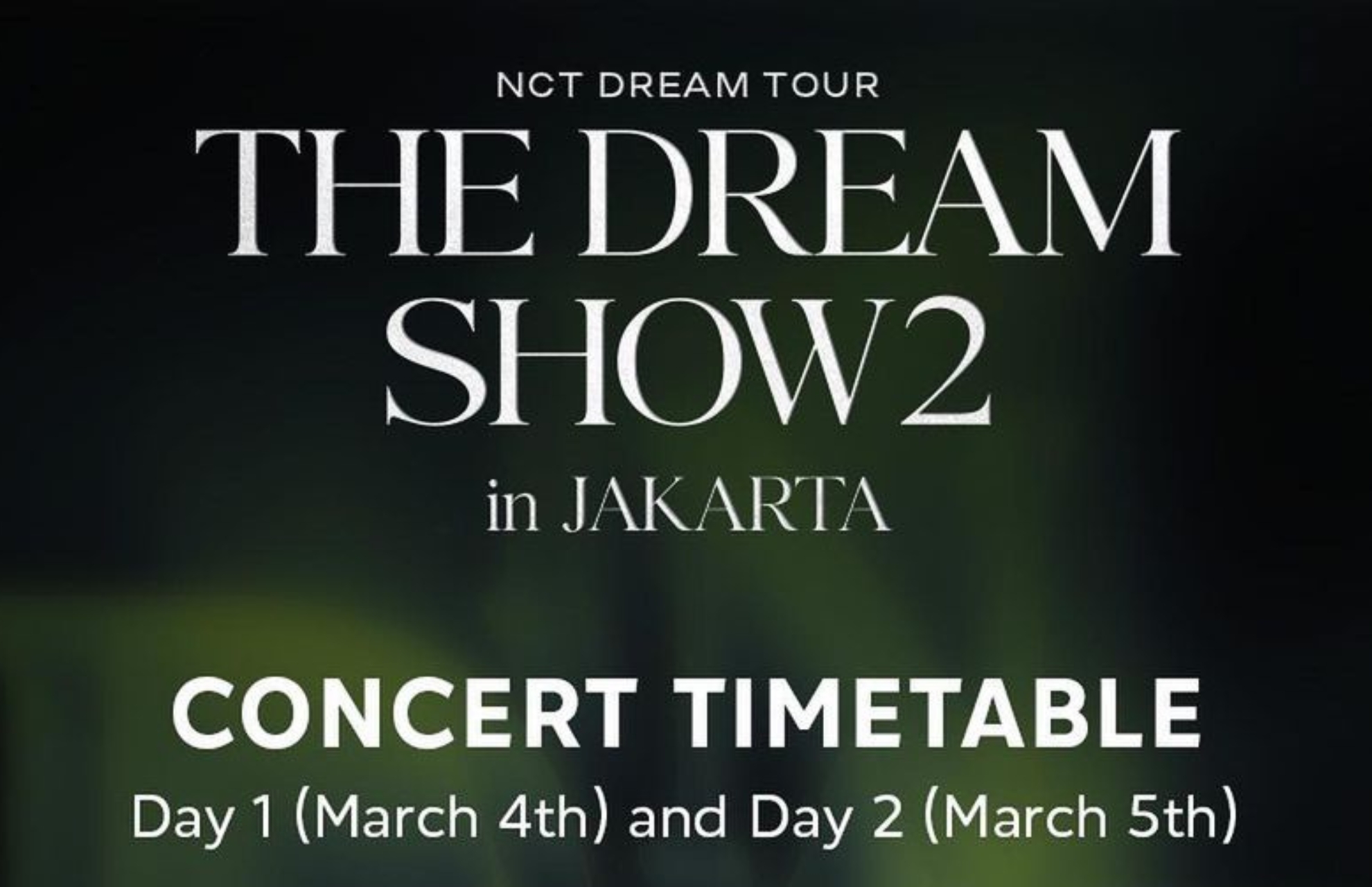 rundown konser NCT Dream